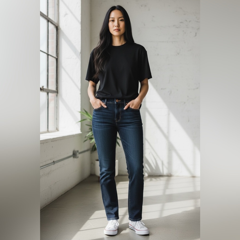 Madewell Dark Indigo Skinny Crop Jeans